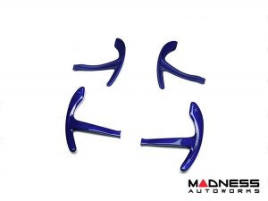 Alfa Romeo Stelvio Paddle Shifter Covers - Carbon Fiber - Blue Candy Alfa Romeo Stelvio Paddle Shifter Covers - Carbon Fiber - Blue Candy